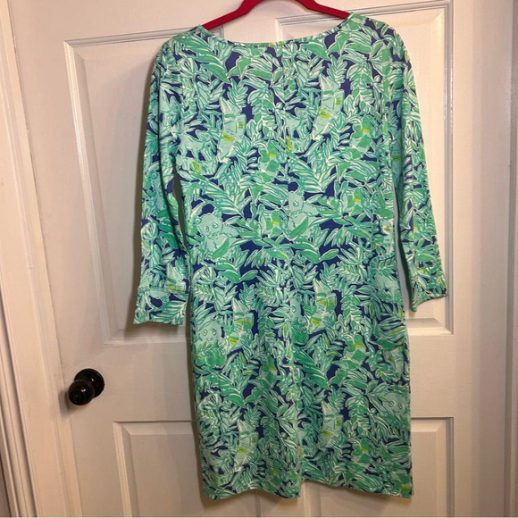 Lilly Pulitzer cotton knit dress size small , long sleeve knee length - Picture 9 of 9